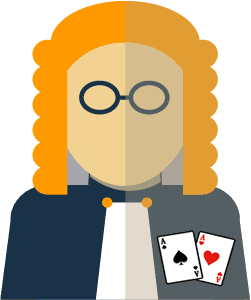 Judge With Playing Cards